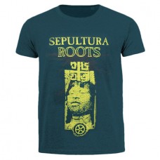 Футболка Sepultura Roots зеленая green